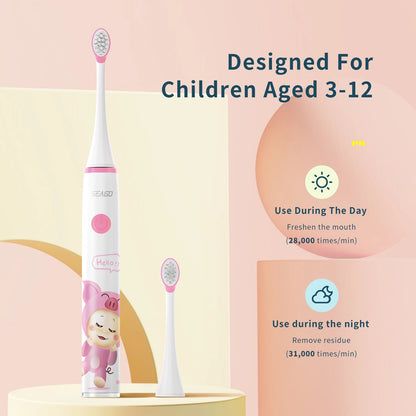 Kids Sonic Electric Toothbrush Rechargeable