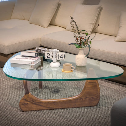 Coffee Table Irregular Glass Side Table