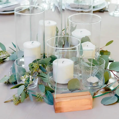 Cylindrical Vases Centerpiece Pillar Floating Candle Holders