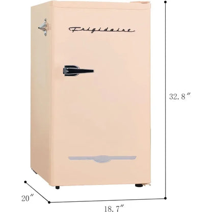 Retro Bar Fridge Refrigerator with Side Bottle Opener