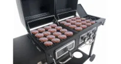 Outdoor Grill, Dual Fuel Gas and Charcoal Combination Grill,