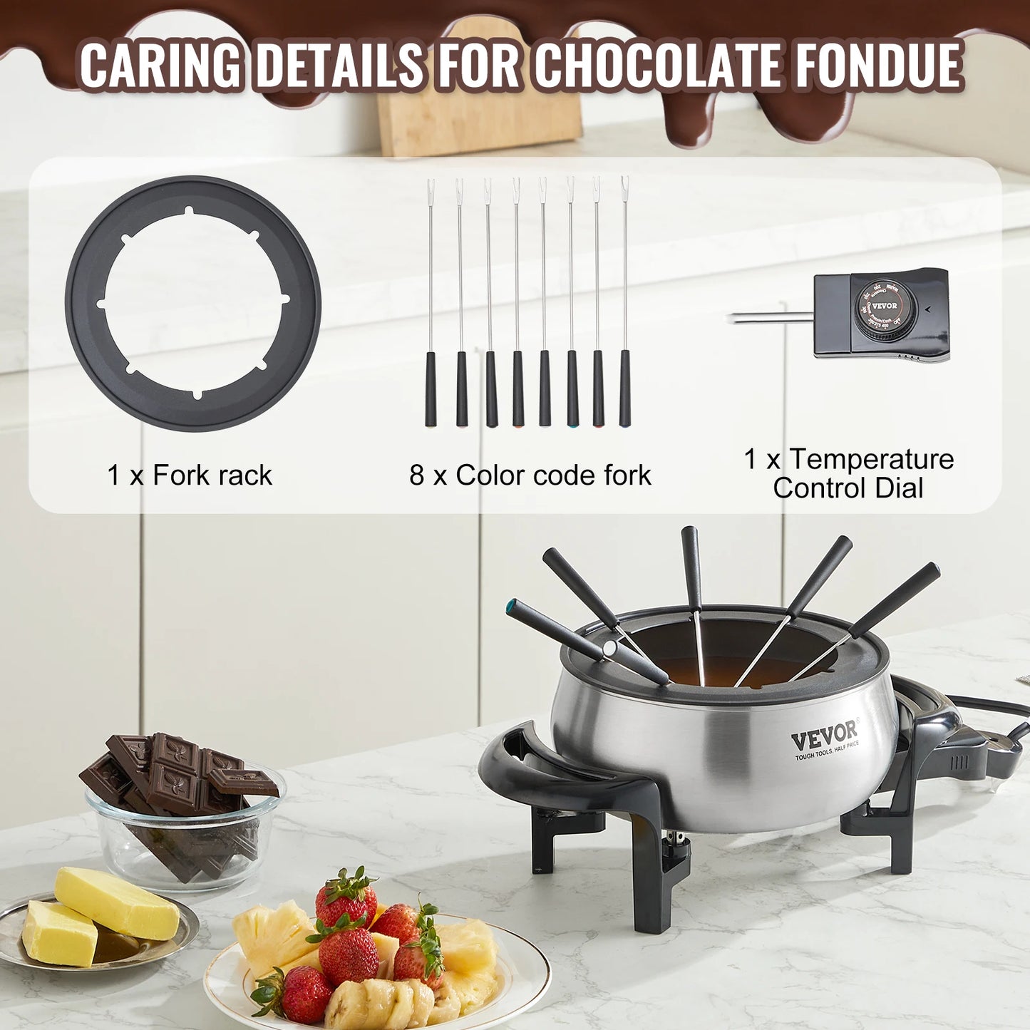 3Qt Electric Chocolate Melting Pot Fondue