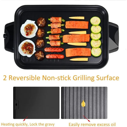 Electric Smokeless Grill, 3 in 1 Korean BBQ Grill