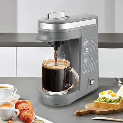 Single Serve Coffee Maker for K Capsule and Ground Coffee