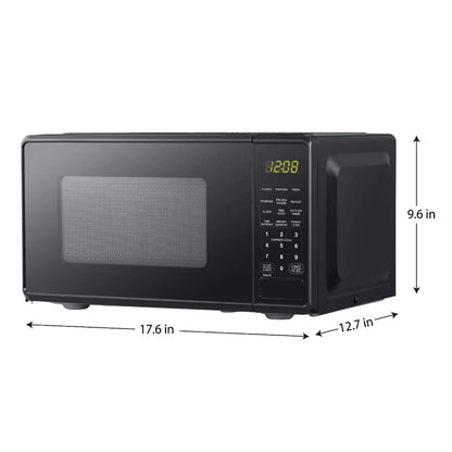 Countertop Microwave Oven, 700 Watts, Black,