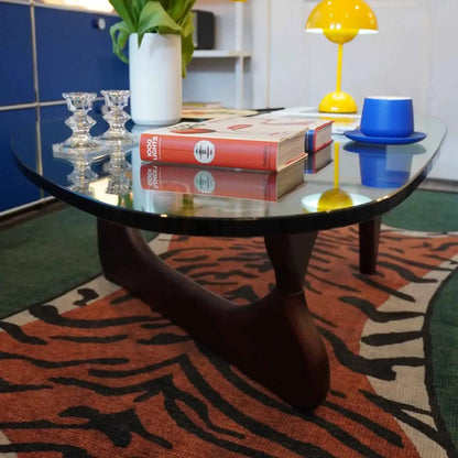 Coffee Table Irregular Glass Side Table