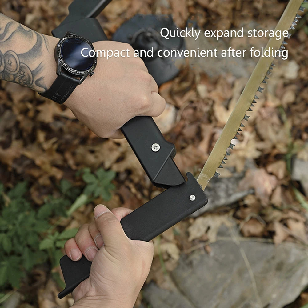 Long Blade Portable Folding Bow Saw with Storage Bag