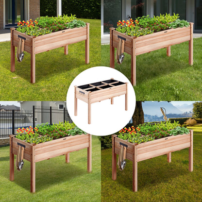 Wooden Raised Garden Bed Planter Box