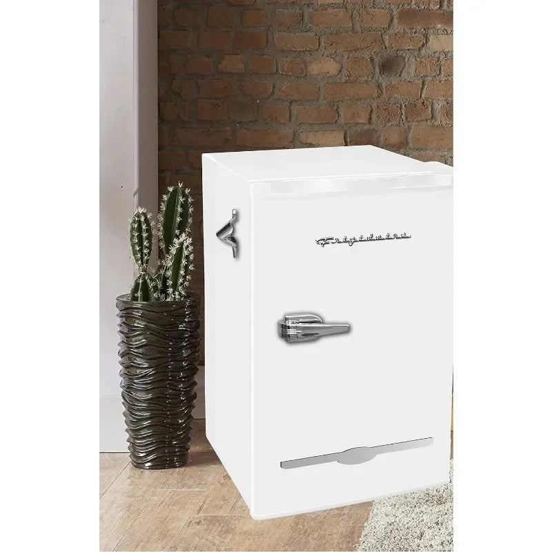 Retro Bar Fridge Refrigerator with Side Bottle Opener