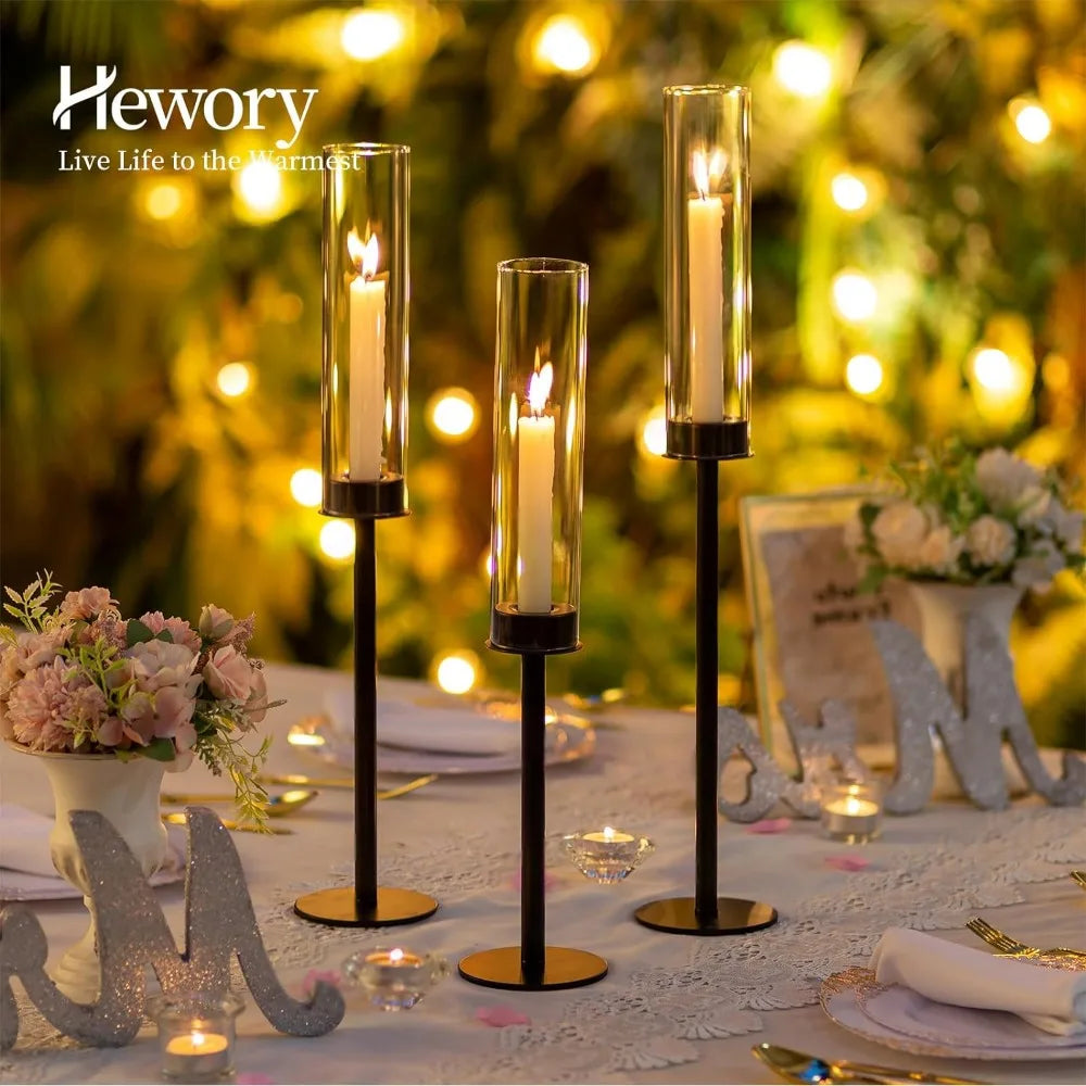 12Pcs Taper Candle Holder Centerpieces