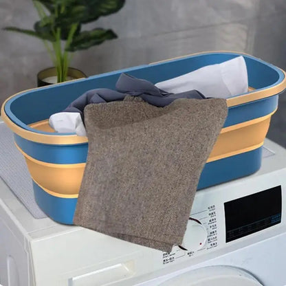 Portable Folding Mop Silicon Bucket