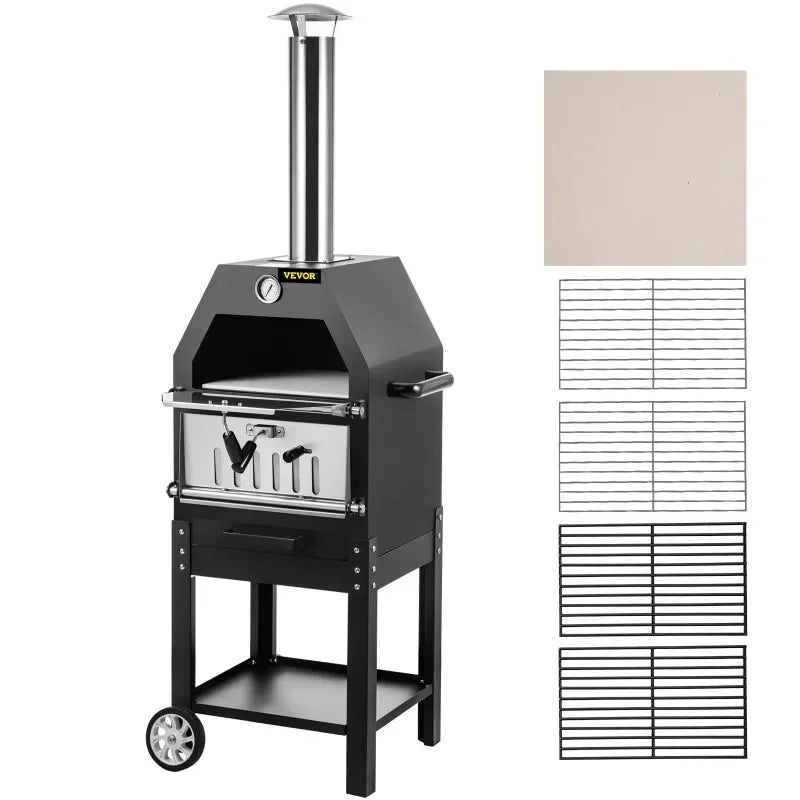 12" Wood Fire Oven, 2-Layer Pizza Oven