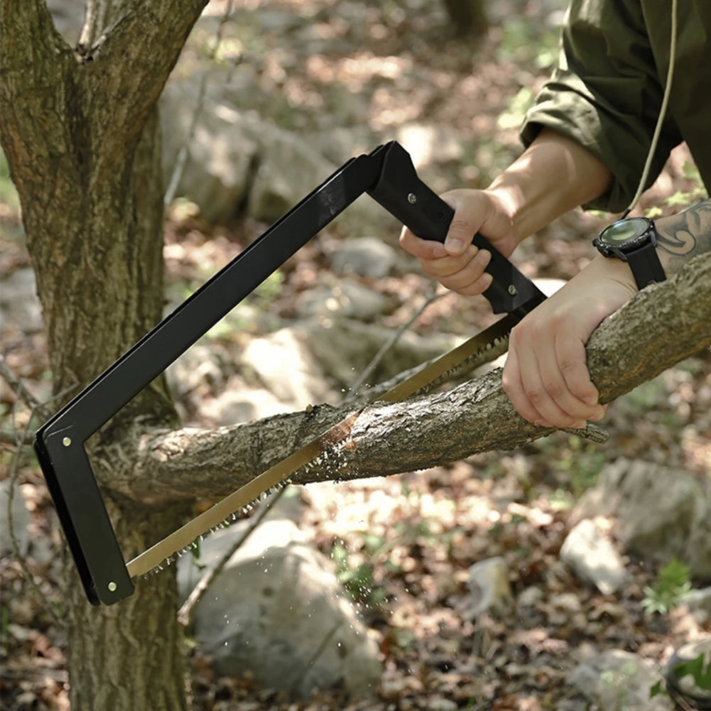 Long Blade Portable Folding Bow Saw with Storage Bag