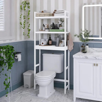 Bathroom Storage Shelf,  3-Tier Adjustable Shelves