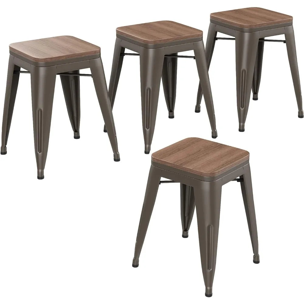 Set of 4 Stackable Kids Stools