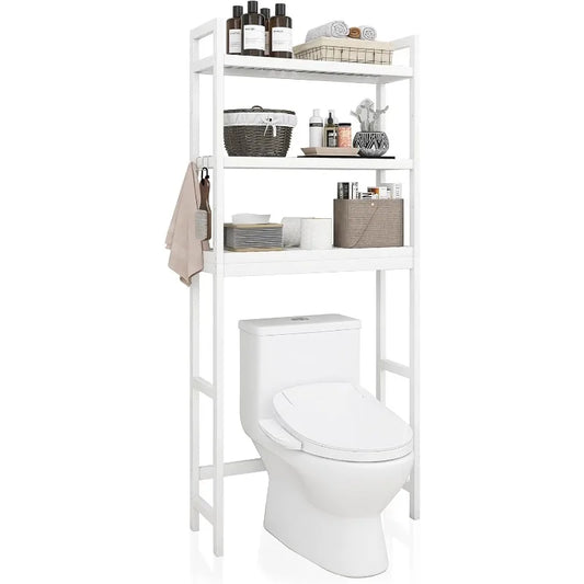 Bathroom Storage Shelf,  3-Tier Adjustable Shelves