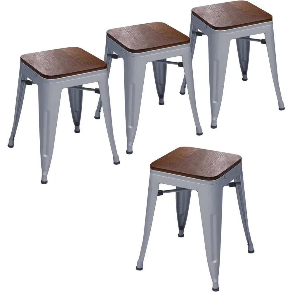 Set of 4 Stackable Kids Stools