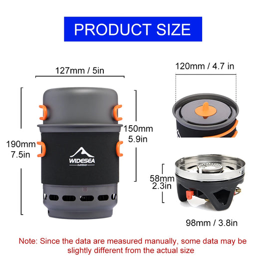 Camping Cooking System with Heat Exchanger