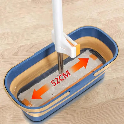 Portable Folding Mop Silicon Bucket