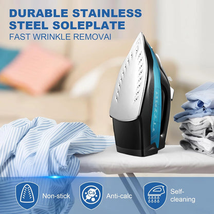 1800W Clothes Iron with 3-Way Auto-Off