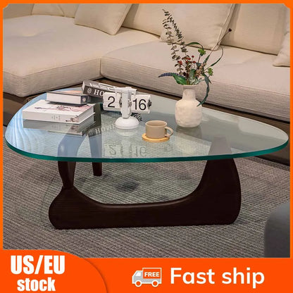 Coffee Table Irregular Glass Side Table