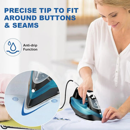 1800W Clothes Iron with 3-Way Auto-Off